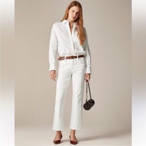 J Crew Jeans 28 Mid Rise Kickout White
